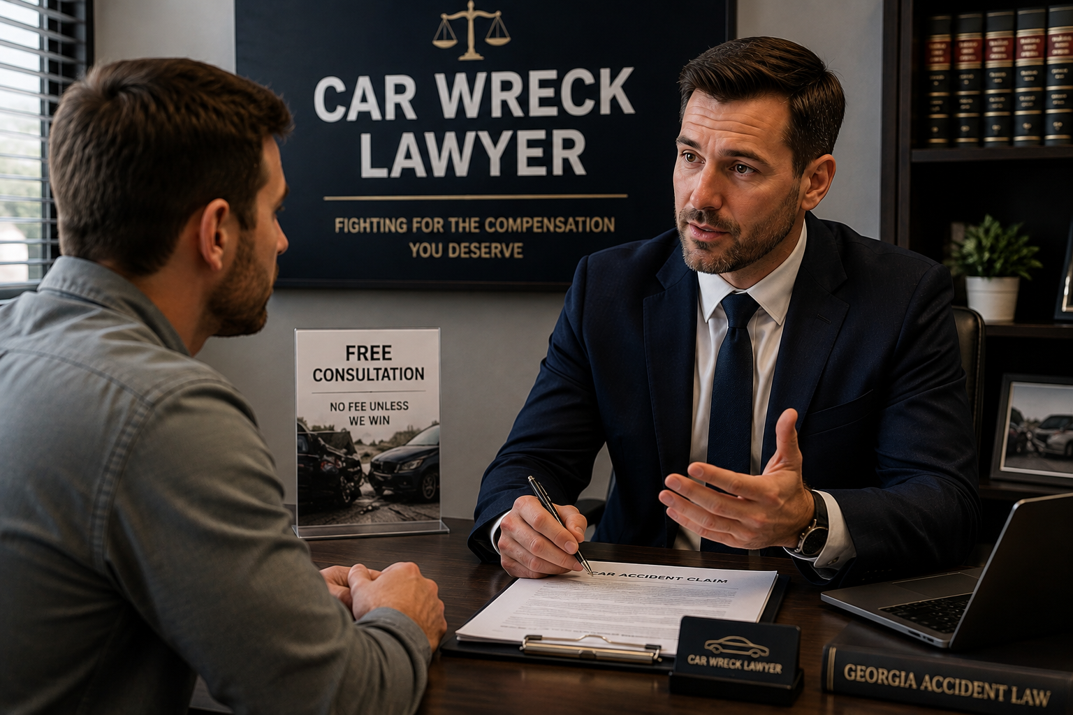 Free legal consultation with a car wreck lawyer after an accident